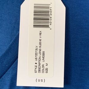 Universal Standard long sleeve V neck tee